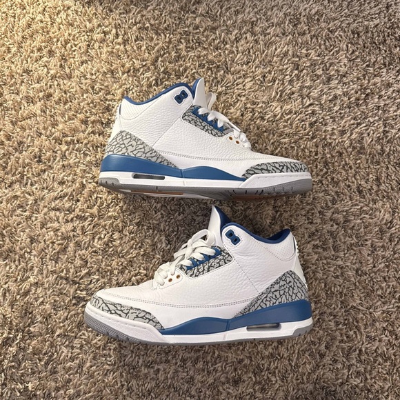 air jordan 3 retro white and blue